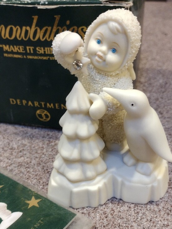 Department 56 Other - Dept 56 Make It Shine Snowbaby Figurine w/ Swarovski Crystal Star
